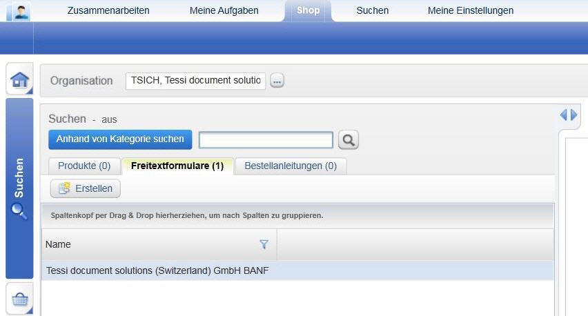 Shop-Einbindung und Freitextbestellungen möglich